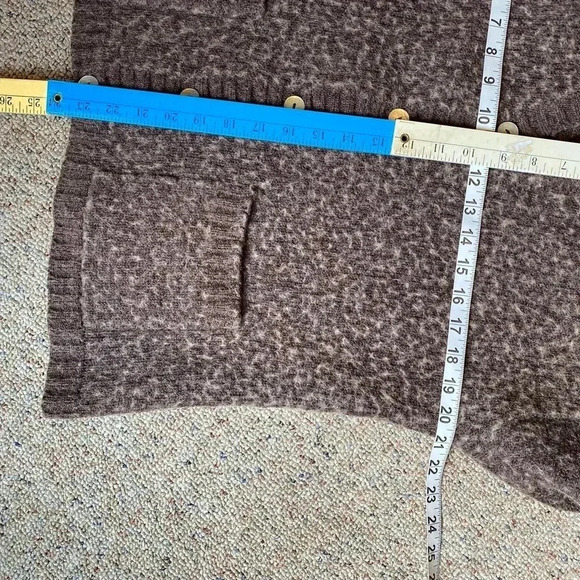 VTG Carolyn Taylor Wool Blend Granny Core Sweater Cardigan Plus Size 2X Pockets - Picture 2 of 6